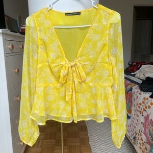 Abercrombie Yellow Blouse